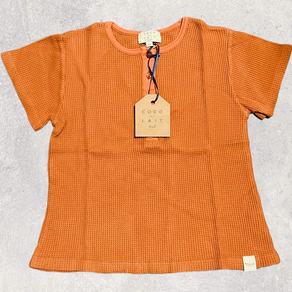 Coco Au Lait Waffle Knit T- Shirt - 6yrs